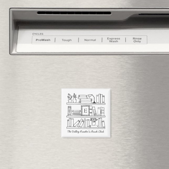 Personlig gåva till bokklubbmedlem magnet (In Situ (Dishwasher))