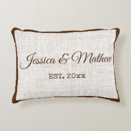 Personlig gåva till bröllopsjubileum prydnadskudde