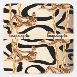 Personlig gåva till födelsedag, brud, bröllop fyrkantigt klistermärke