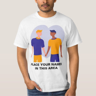 Personlig gåva till homosexuell pojkvän t shirt