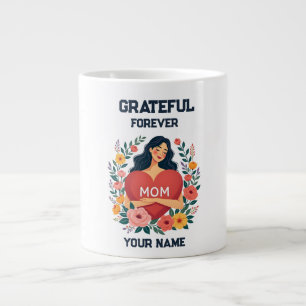 Personlig gåva till mamma Anpassad namn-design Jumbo Mugg