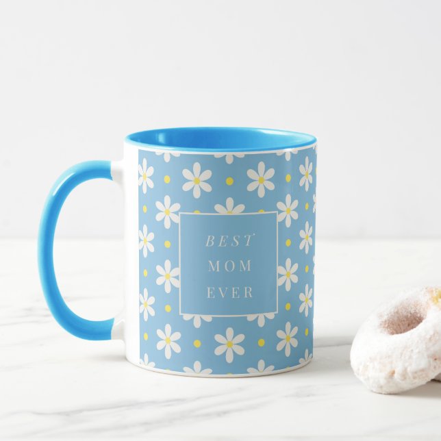 Personlig gåva till mors dag - Daisy Mugg (Med munk)