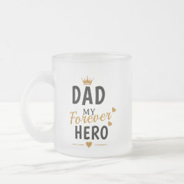 Personlig gåva till pappa frostad glasmugg