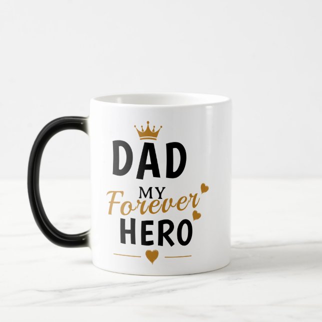 Personlig gåva till pappa magisk mugg (Vänster)