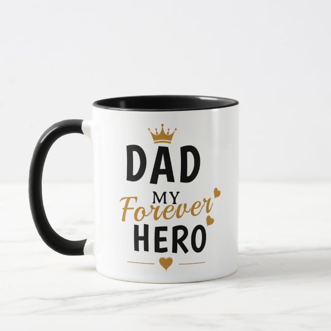 Personlig gåva till pappa mugg (Vänster)
