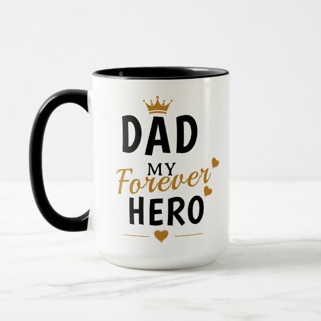 Personlig gåva till pappa mugg (Vänster)