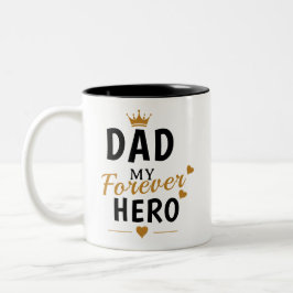 Personlig gåva till pappa Två-Tonad mugg
