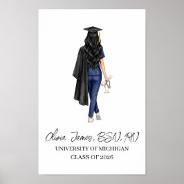 Personlig gåva till sjuksköterska vid examen, sjuk poster