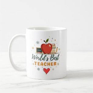 Personlig gåva till världens bästa lärare kaffemugg