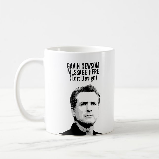 Personlig Gavin Newsom Kaffemugg (Vänster)
