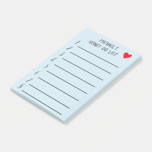 Personlig gåvordu Honey Do List Anpassad Post-it Block