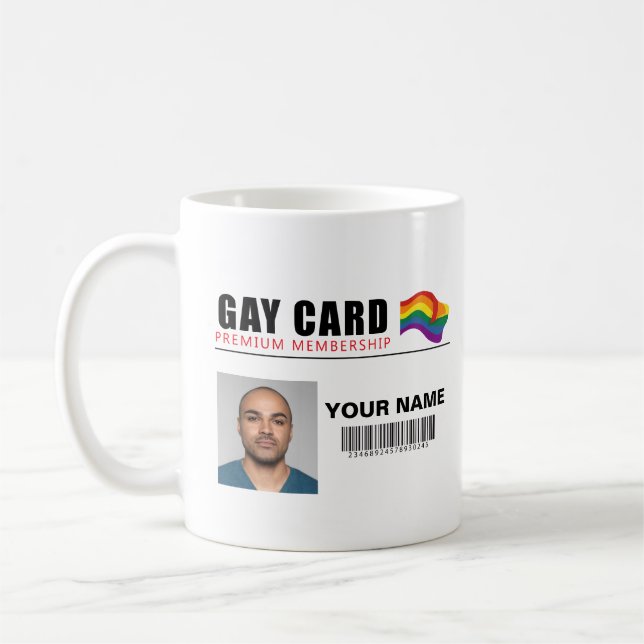 Personlig Gay Mugg Funny Gift Joke Gay Identity (Vänster)