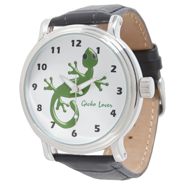 Personlig Gecko-design Armbandsur (Vinklad)