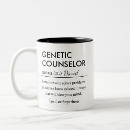 Personlig genetisk rådgivare Två-Tonad mugg