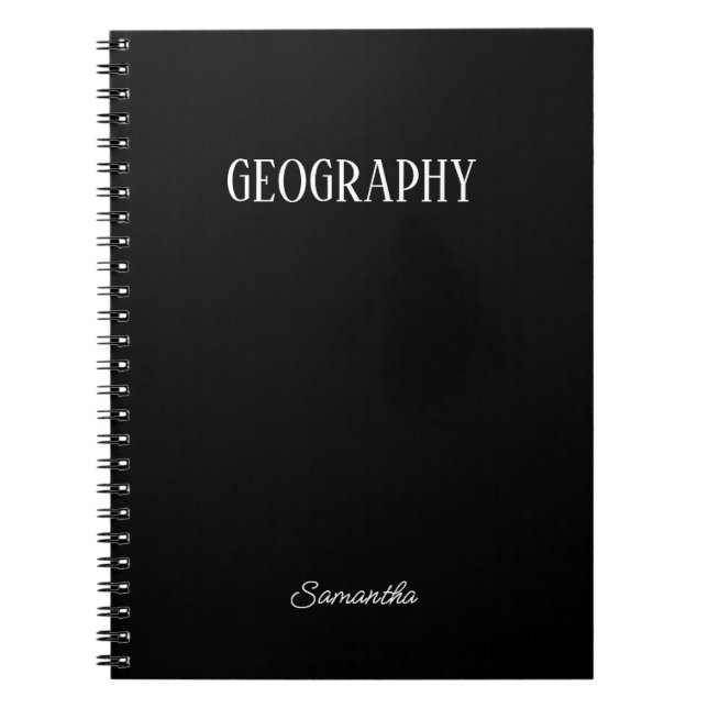 Personlig Geography Subjekt Notebook Anteckningsbok (Framsidan)