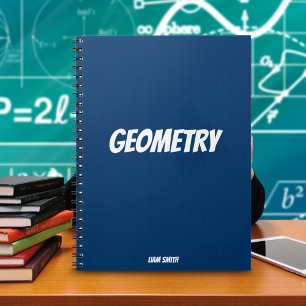Personlig geometri Enkel Royalblå Anteckningsbok