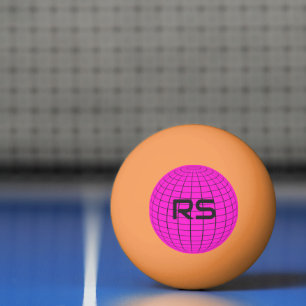 Personlig Geometric Globe Monogram Golf Bollar