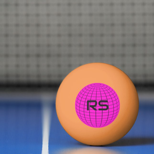 Personlig Geometric Globe Monogram Golf Bollar (Netto)