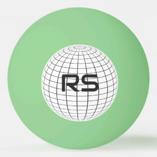 Personlig Geometric Globe Monogram Golf Bollar