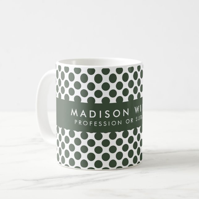 Personlig Geometric Mönster Mugg (Framsida vänster)
