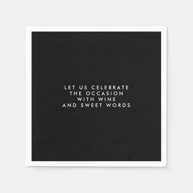 Personlig ger För manar Pappra bläckhalsar Pappersservett (Framsidan)