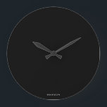 Personlig ger För manar svart väggklocka i svartvi<br><div class="desc">Personligen ger för manar - svart,  stor väggklocka med anpassade. Du kan skapa ditt eget namn,  bara lägga till ditt namn eller annan text. Unika gåvor för manar för födelsedag,  jul,  Fars dag eller någon annan dag... </div>