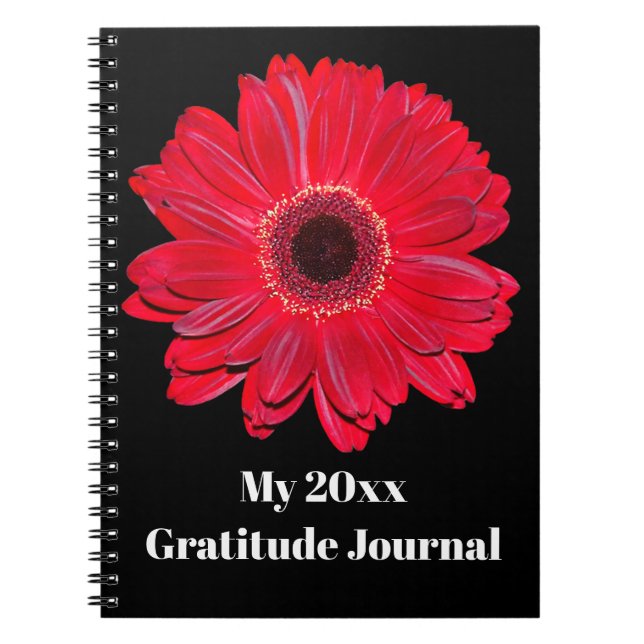 Personlig Gerbera Daisy Journal bärbara dator Anteckningsbok (Framsidan)