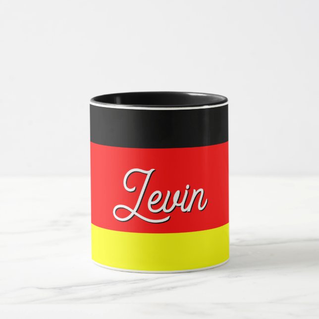 Personlig German Flagga Combo Mugg (Center)