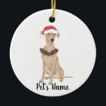 Personlig German Pinscher Julgransprydnad Keramik<br><div class="desc">Gör den trevliga listan i år med ett namn på din favorittyska Pinscher-elf! För de sötaste gåvorna parar du den med ett matchande konsttryck eller ett annat objekt från min samling!</div>
