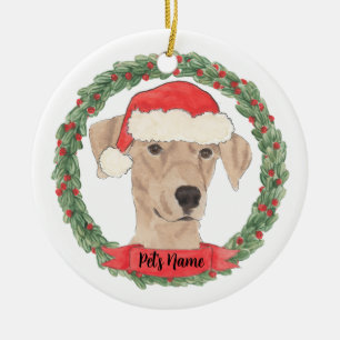 Personlig German Pinscher Julgransprydnad Keramik