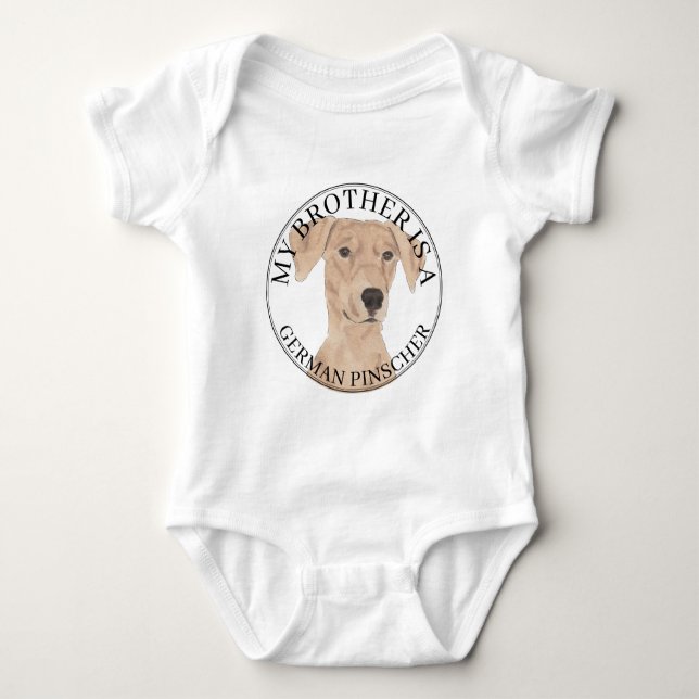 Personlig German Pinscher T Shirt (Framsida)