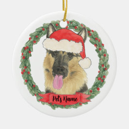 Personlig German Shepherd Julgransprydnad Keramik