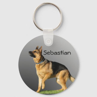 Personlig German Shepherd Nyckelring