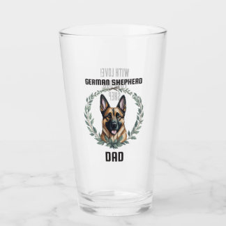 Personlig German Shepherd Pappa Glaskopp