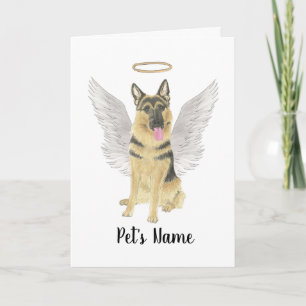 Personlig German Shepherd Sympathy Bereavement Kort