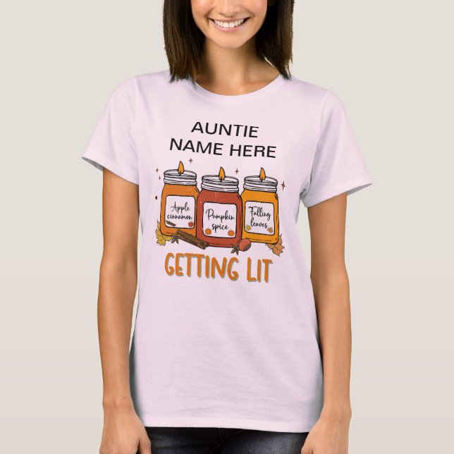 Personlig "Getting Lit" T-Shirt (Framsida)