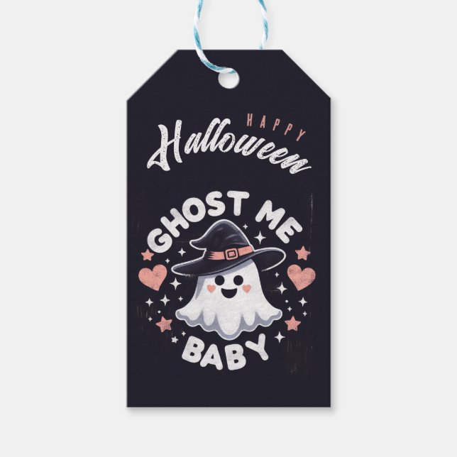 Personlig Ghost me Baby presentmärkre  Presentetikett (Framsidan)