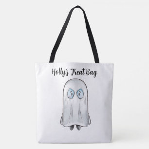 Personlig Ghost Treat Tote Bag Tygkasse