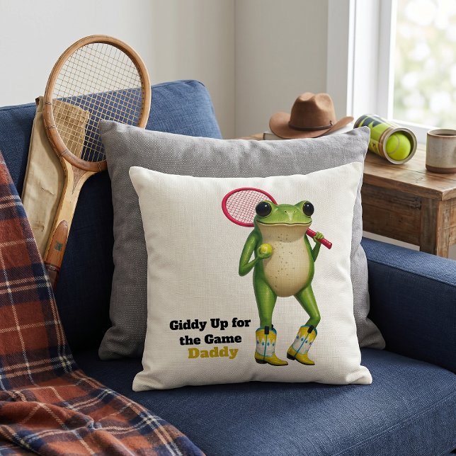 Personlig Giddy Up For The Game Daddy | Originell Kudde (Skapare uppladdad)