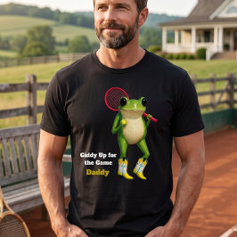 Personlig Giddy Up For The Game Daddy | Originell T Shirt
