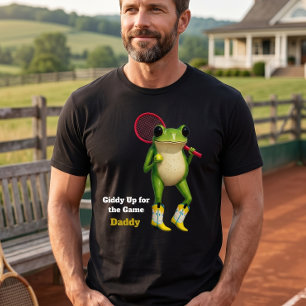 Personlig Giddy Up For The Game Daddy Originell T Shirt
