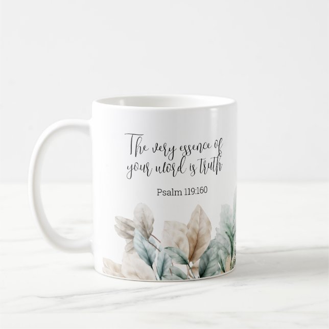 Personlig Gift 2023 JW-årstext Psalm 119:160 Kaffemugg (Vänster)