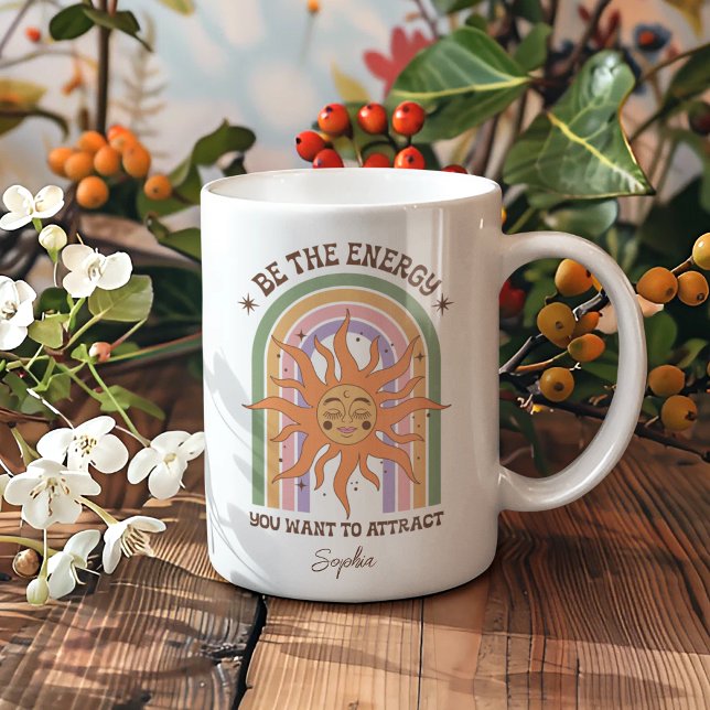 Personlig Gift Boho är energiinspirationen Kaffemugg (Skapare uppladdad)