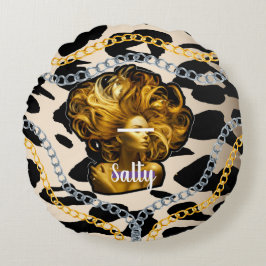 Personlig Gift for Birthday, Bride, Bröllop Rund Kudde