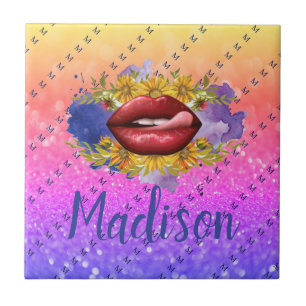 Personlig Gift for Bridesmaid, Bröllop, Maka Kakelplatta