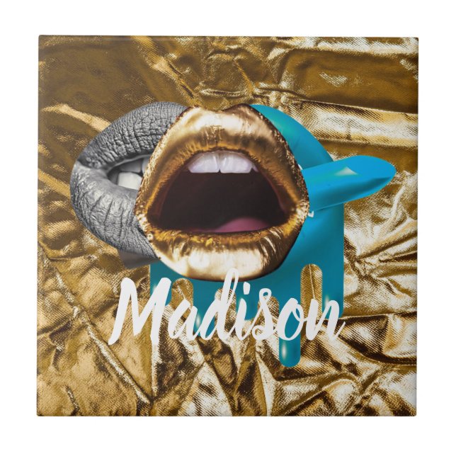 Personlig Gift for Bridesmaid, Bröllop, Maka Kakelplatta (Framsidan)