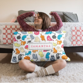 Personlig Gift for Cat Lovers Lumbarkudde