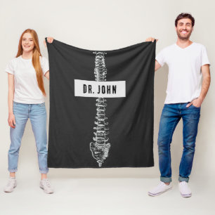 Personlig Gift for Chiropractor, Spine Doktor Fleecefilt