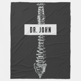 Personlig Gift for Chiropractor, Spine Doktor Fleecefilt