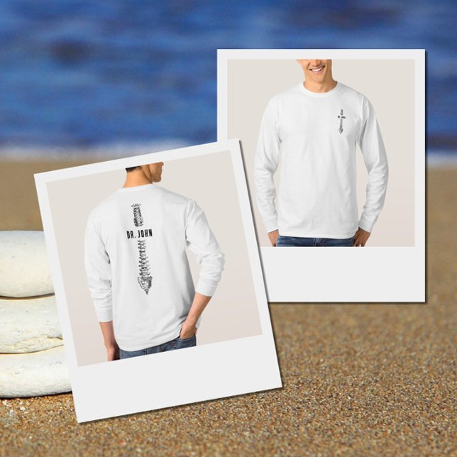 Personlig Gift for Chiropractor, Spine Doktor T Shirt (Skapare uppladdad)